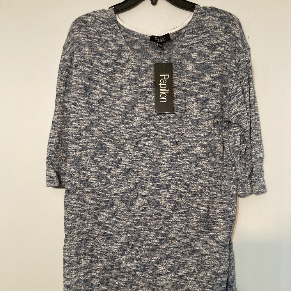NWT Papillon Melange Knit Pullover - L